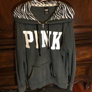 👚💦VS PINK ZIP-UP HOODIE💦👚